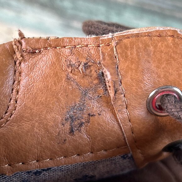 Skechers Ankle Boot Mens Sz 8.5 Brown Leather Zip Cap Toe Combat Moto Distressed - Picture 12 of 13